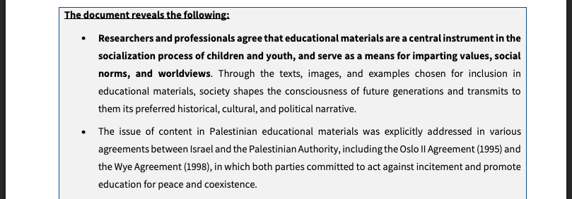 From the paper of the Knesset Research and Information Center: the description of educational materials as a central instrument in raising children and young people and in…
