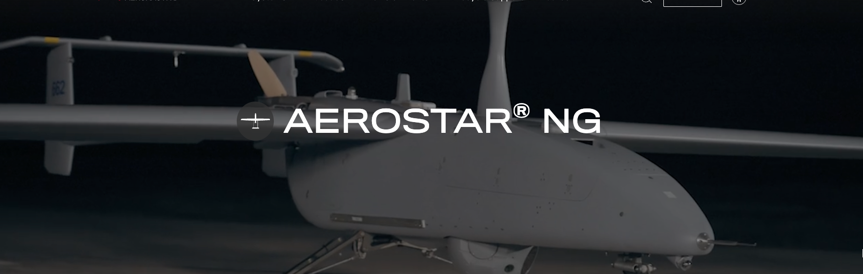 مسيّرة Aerostar كما تعرضها شركة Aeronautics الإسرائيلية