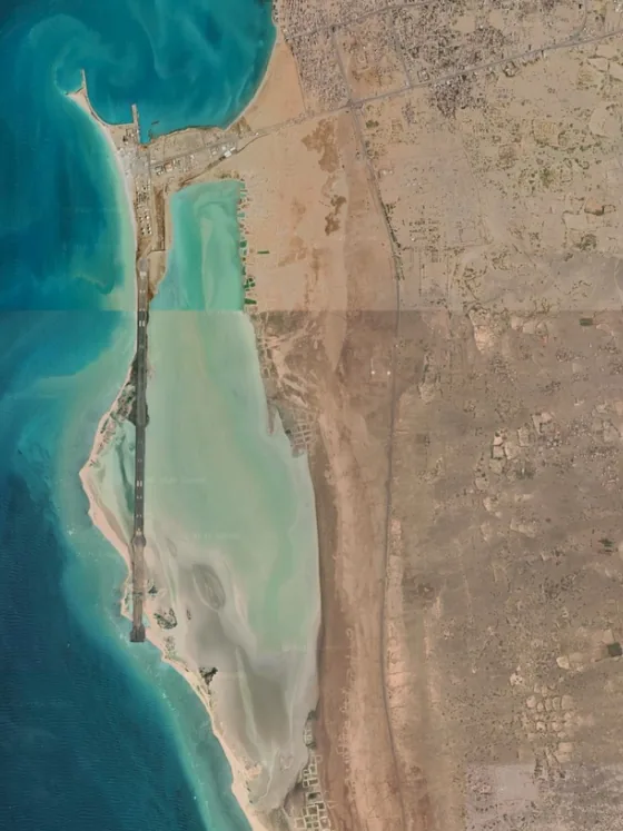 صورة قمر صناعي — مطار المخا